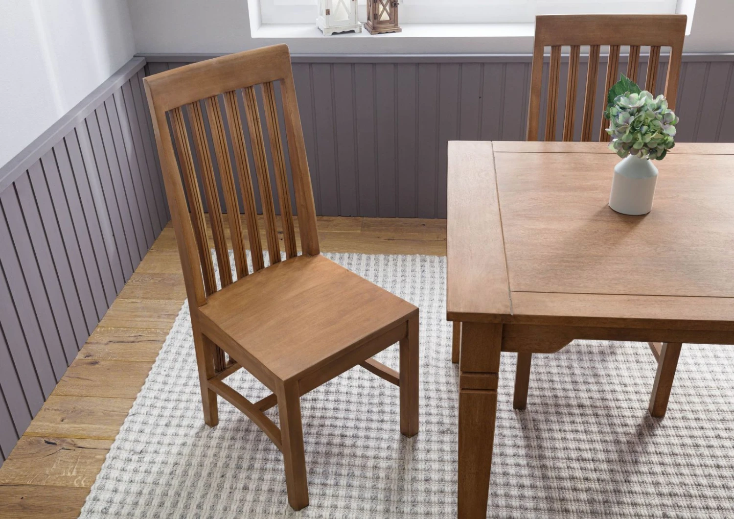 Sedia In Legno Di Mango 45x54x108 Oliato Beige TOULOUSE #13 4 Sedia In Legno Di Mango 45x54x108 Oliato Beige TOULOUSE #13 - immagine 2