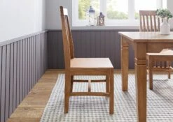 Sedia In Legno Di Mango 45x54x108 Oliato Beige TOULOUSE #13 13 Sedia In Legno Di Mango 45x54x108 Oliato Beige TOULOUSE #13 -Massivmoebel24 09 151 188 0013 03