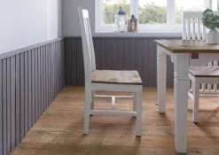 Sedia In Legno Di Mango 45x54x108 Laccato Bianco TOULOUSE #113 13 Sedia In Legno Di Mango 45x54x108 Laccato Bianco TOULOUSE #113 -Massivmoebel24 09 151 188 1013 03