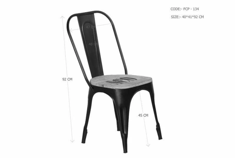 FACTORY #34 Sedia In Legno Di Mango E Ferro - Stampato 45x45x90 - Set Da 2 9 FACTORY #34 Sedia In Legno Di Mango E Ferro - Stampato 45x45x90 - Set Da 2 - immagine 7