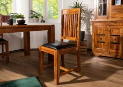 OXFORD #015 Sedia In Legno Di Acacia - Laccato / Miele 48x51x100 - Set Da 2