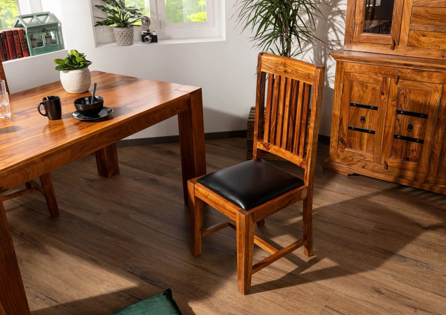 OXFORD #015 Sedia In Legno Di Acacia - Laccato / Miele 48x51x100 - Set Da 2 4 OXFORD #015 Sedia In Legno Di Acacia - Laccato / Miele 48x51x100 - Set Da 2 - immagine 2