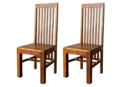 OXFORD #25 Sedia In Legno Di Acacia - Laccato /miele 46x46x109 Set Da 2