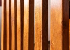 OXFORD #25 Sedia In Legno Di Acacia - Laccato /miele 46x46x109 Set Da 2 -Massivmoebel24 09 151 610 6000 2 5