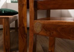 OXFORD #014 Sedia In Legno Di Acacia - Laccato / Miele 48x51x100 Set Da 2 -Massivmoebel24 09 151 610 7015 4