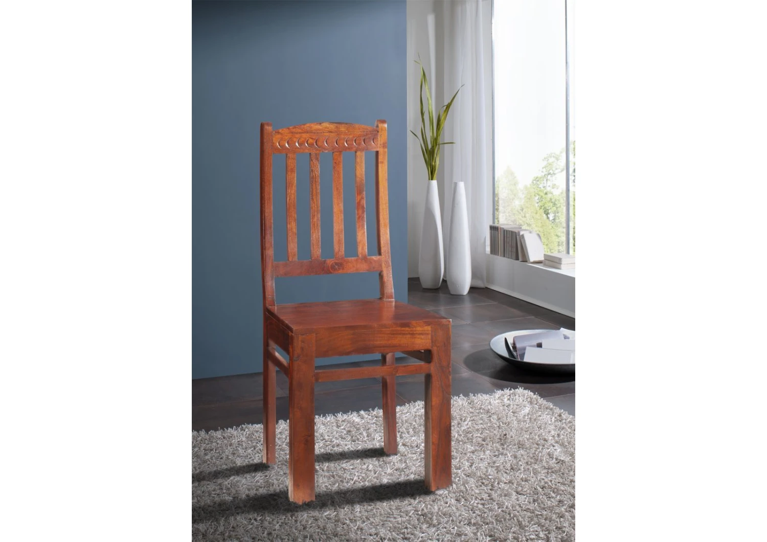 OXFORD #16 Sedia In Legno Di Acacia - Laccato / Nougat 45x46x97 3 OXFORD #16 Sedia In Legno Di Acacia - Laccato / Nougat 45x46x97