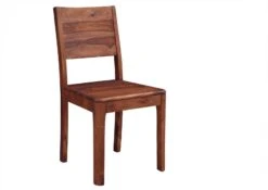 BROOKLYN #06 Sedia In Legno Di Sheesham - Oliato / Noce 45x47x90 -Massivmoebel24 09 151 655 0006 9