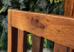 TORONTO #231 Sedia In Legno Di Sheesham - Cerato / Noce 45x45x100 -Massivmoebel24 09 151 665 1031 4