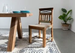 Sedia In Legno Riciclato - Laccato / Multicolore 45x45x90 NATURE OF SPIRIT#39