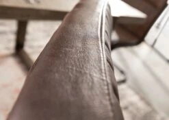 IRON LABEL #03 Sedia Cantilever In Vera Pelle - Marrone 52x62x89 16 IRON LABEL #03 Sedia Cantilever In Vera Pelle - Marrone 52x62x89 -Massivmoebel24 09 151 890 0003 5