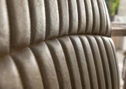 IRON LABEL #04 Sedia Cantilever In Vera Pelle - Grigia 52x62x89 -Massivmoebel24 09 151 890 0004 4