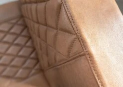 IRON LABEL #07 Sedia In Vera Pelle - Camello 55x65x91 -Massivmoebel24 09 151 890 0007 6