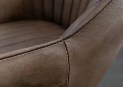 IRON LABEL #12 Sedia In Vera Pelle - Beige 44x56x89 -Massivmoebel24 09 151 890 0012 7