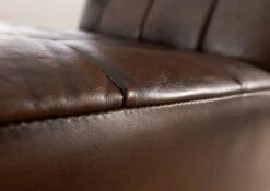 IRON LABEL #14 Poltrona In Vera Pelle - Marrone 67x76x83 -Massivmoebel24 09 151 890 0014 6