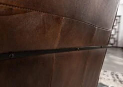 IRON LABEL #14 Poltrona In Vera Pelle - Marrone 67x76x83 -Massivmoebel24 09 151 890 0014 7