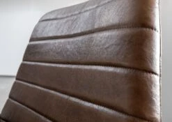 IRON LABEL #16 Sedia In Vera Pelle - Marrone Scuro 59x68x93 -Massivmoebel24 09 151 890 0016 5