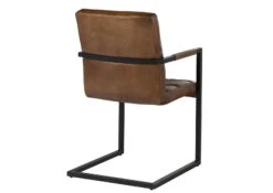 IRON LABEL #24 Sedia In Vera Pelle - Marrone 51x62x79 19 IRON LABEL #24 Sedia In Vera Pelle - Marrone 51x62x79 -Massivmoebel24 09 151 890 0024 11