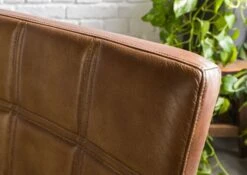 IRON LABEL #24 Sedia In Vera Pelle - Marrone 51x62x79 14 IRON LABEL #24 Sedia In Vera Pelle - Marrone 51x62x79 -Massivmoebel24 09 151 890 0024 4