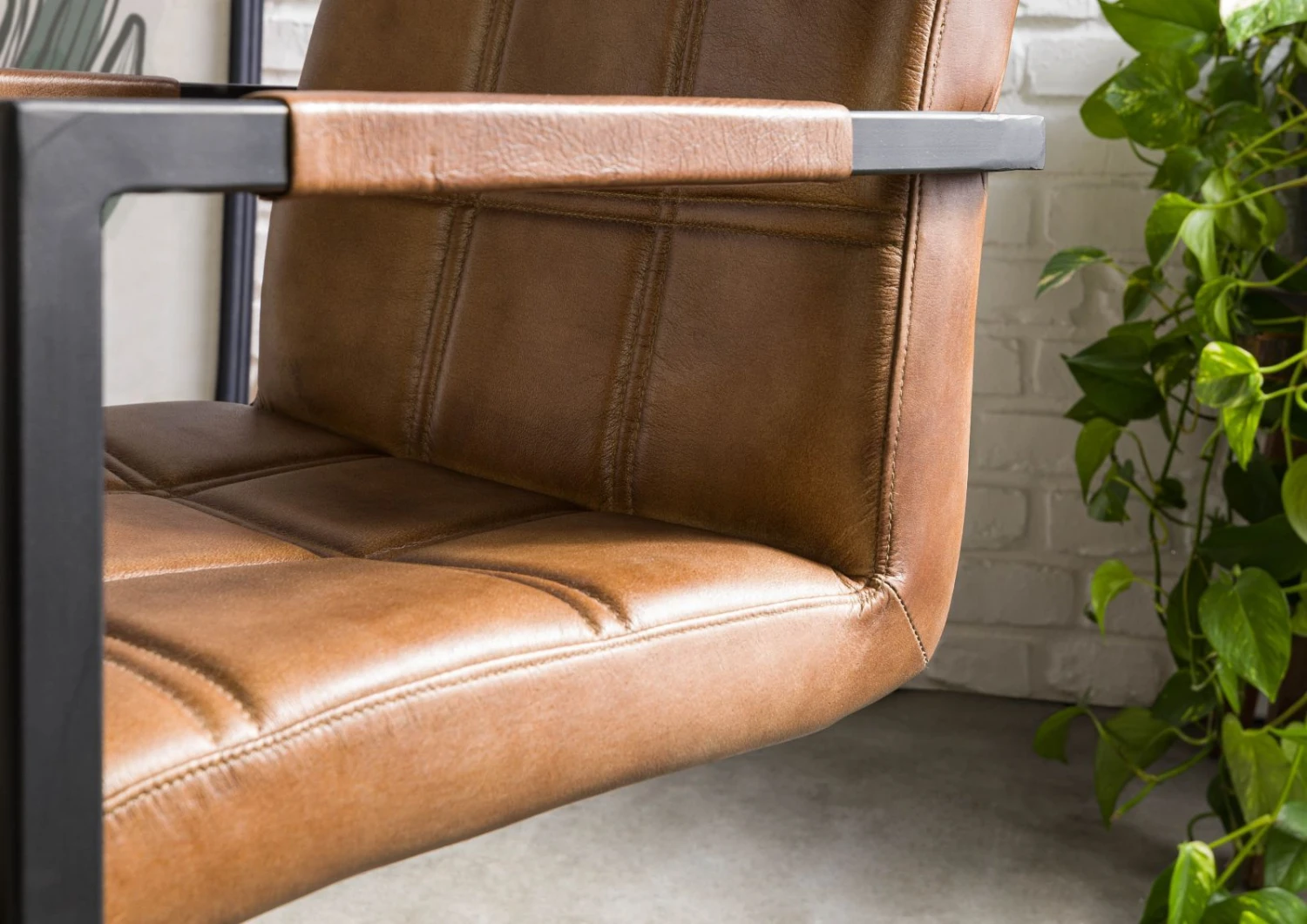 IRON LABEL #24 Sedia In Vera Pelle - Marrone 51x62x79 9 IRON LABEL #24 Sedia In Vera Pelle - Marrone 51x62x79 - immagine 7