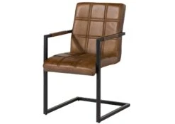 IRON LABEL #24 Sedia In Vera Pelle - Marrone 51x62x79 18 IRON LABEL #24 Sedia In Vera Pelle - Marrone 51x62x79 -Massivmoebel24 09 151 890 0024 9