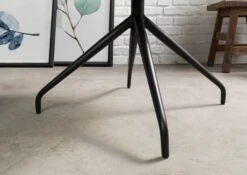 IRON LABEL #110 Sedia In Vera Pelle - Marrone 49x56x83 -Massivmoebel24 09 151 890 1010 7