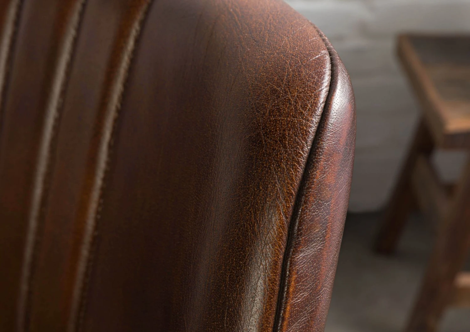 IRON LABEL #111 Set Da 2 Sedie In Vera Pelle - Marrone 51x61x84 6 IRON LABEL #111 Set Da 2 Sedie In Vera Pelle - Marrone 51x61x84 - immagine 4