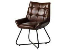 IRON LABEL #113 Sedia In Vera Pelle - Marrone 60x67x86 19 IRON LABEL #113 Sedia In Vera Pelle - Marrone 60x67x86 -Massivmoebel24 09 151 890 1013 9