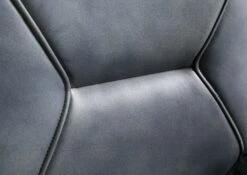 IRON LABEL #508 Sedia In Vera Pelle - Blu 49x56x83 -Massivmoebel24 09 151 890 5008 5