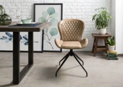 IRON LABEL #612 Set Da 2 Sedie In Vera Pelle - Beige 61x52x86 12 IRON LABEL #612 Set Da 2 Sedie In Vera Pelle - Beige 61x52x86 -Massivmoebel24 09 151 890 6012 3