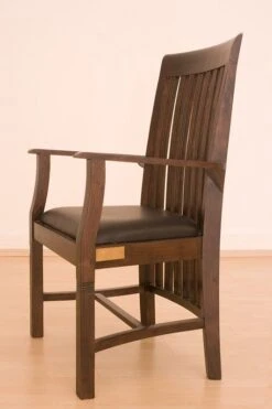 OXFORD #1 Poltrona In Legno Di Acacia - Laccato / Nougat 50x45x108 -Massivmoebel24 09 152 620 5500 6