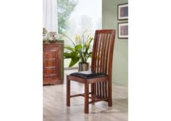 OXFORD #29 Sedia In Legno Di Acacia - Laccato / Nougat Nero 43x50x109 ZENO