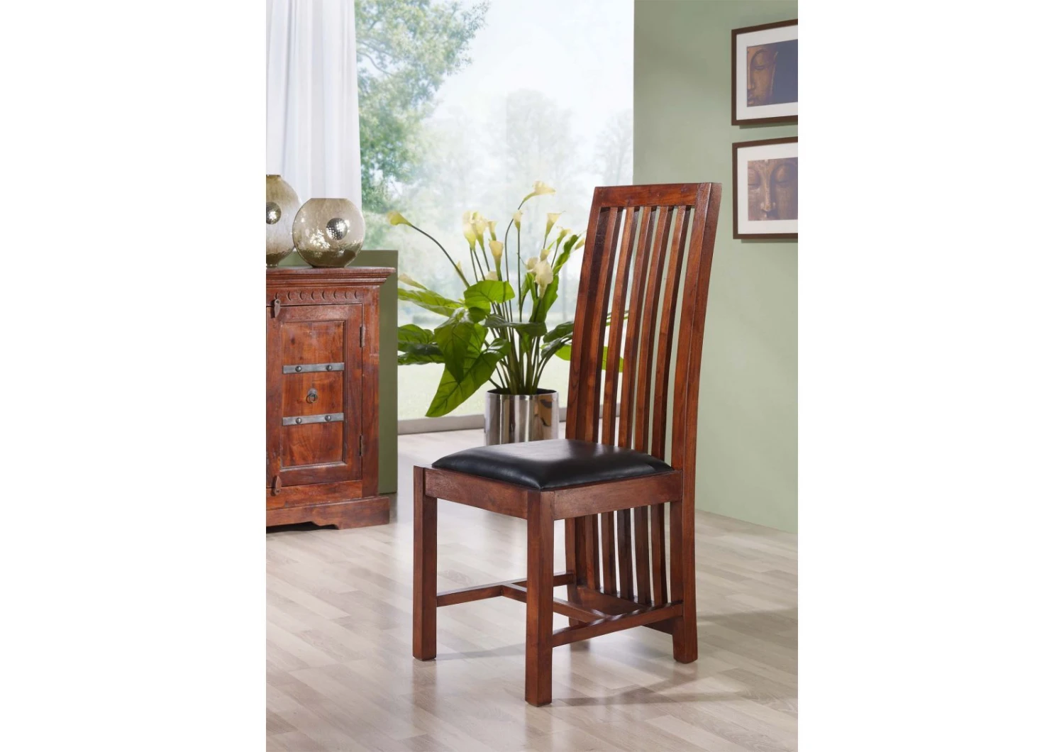 OXFORD #29 Sedia In Legno Di Acacia - Laccato / Nougat Nero 43x50x109 ZENO 3 OXFORD #29 Sedia In Legno Di Acacia - Laccato / Nougat Nero 43x50x109 ZENO