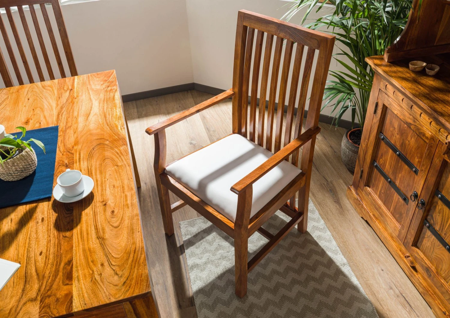 OXFORD #028 Poltrona In Legno Di Acacia - Laccato / Miele 59x63x109 ZENO 4 OXFORD #028 Poltrona In Legno Di Acacia - Laccato / Miele 59x63x109 ZENO - immagine 2