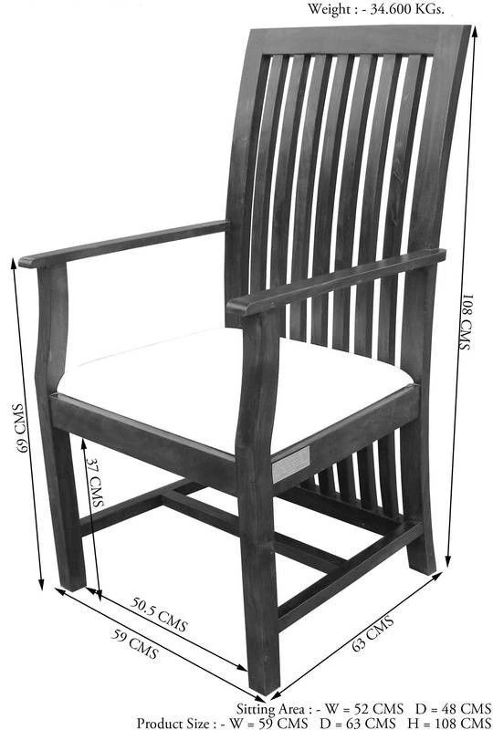 OXFORD #028 Poltrona In Legno Di Acacia - Laccato / Miele 59x63x109 ZENO 9 OXFORD #028 Poltrona In Legno Di Acacia - Laccato / Miele 59x63x109 ZENO - immagine 7