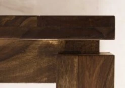 Tavolino Da Salotto In Legno Di Sheesham / Palissandro 90x90x45 Miele Laccato METRO LIFE #175 -Massivmoebel24 09 200 520 1067 4