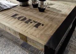 Tavolino Da Salotto In Legno Di Mango 140x80x40 Mango Naturale Stampato FACTORY #111 -Massivmoebel24 09 200 559 0111 2