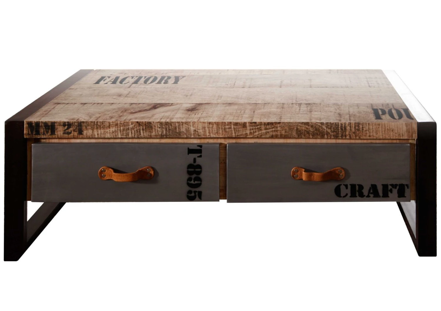 Tavolino Da Salotto In Legno Di Mango 115x60x40 Mango Naturale Stampato FACTORY #128 7 Tavolino Da Salotto In Legno Di Mango 115x60x40 Mango Naturale Stampato FACTORY #128 - immagine 5