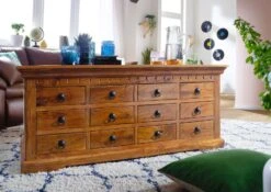 Tavolino Da Salotto In Legno Di Acacia 120x70x54 Miele Dorato Laccato OXFORD #0322 10 Tavolino Da Salotto In Legno Di Acacia 120x70x54 Miele Dorato Laccato OXFORD #0322 -Massivmoebel24 09 200 610 0122 3