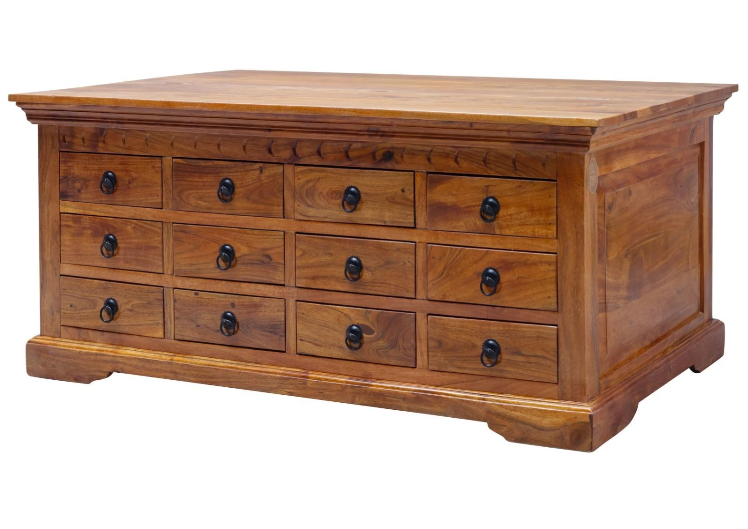 Tavolino Da Salotto In Legno Di Acacia 120x70x54 Miele Dorato Laccato OXFORD #0322 8 Tavolino Da Salotto In Legno Di Acacia 120x70x54 Miele Dorato Laccato OXFORD #0322 - immagine 6