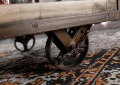 Tavolino Da Salotto In Legno Di Mango 112x61x55 Marrone Laccato HEAVY INDUSTRY #262 -Massivmoebel24 09 200 677 0262 5