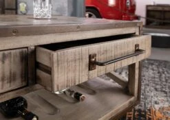 Tavolino Da Salotto In Legno Di Mango 112x61x55 Marrone Laccato HEAVY INDUSTRY #262 -Massivmoebel24 09 200 677 0262 6