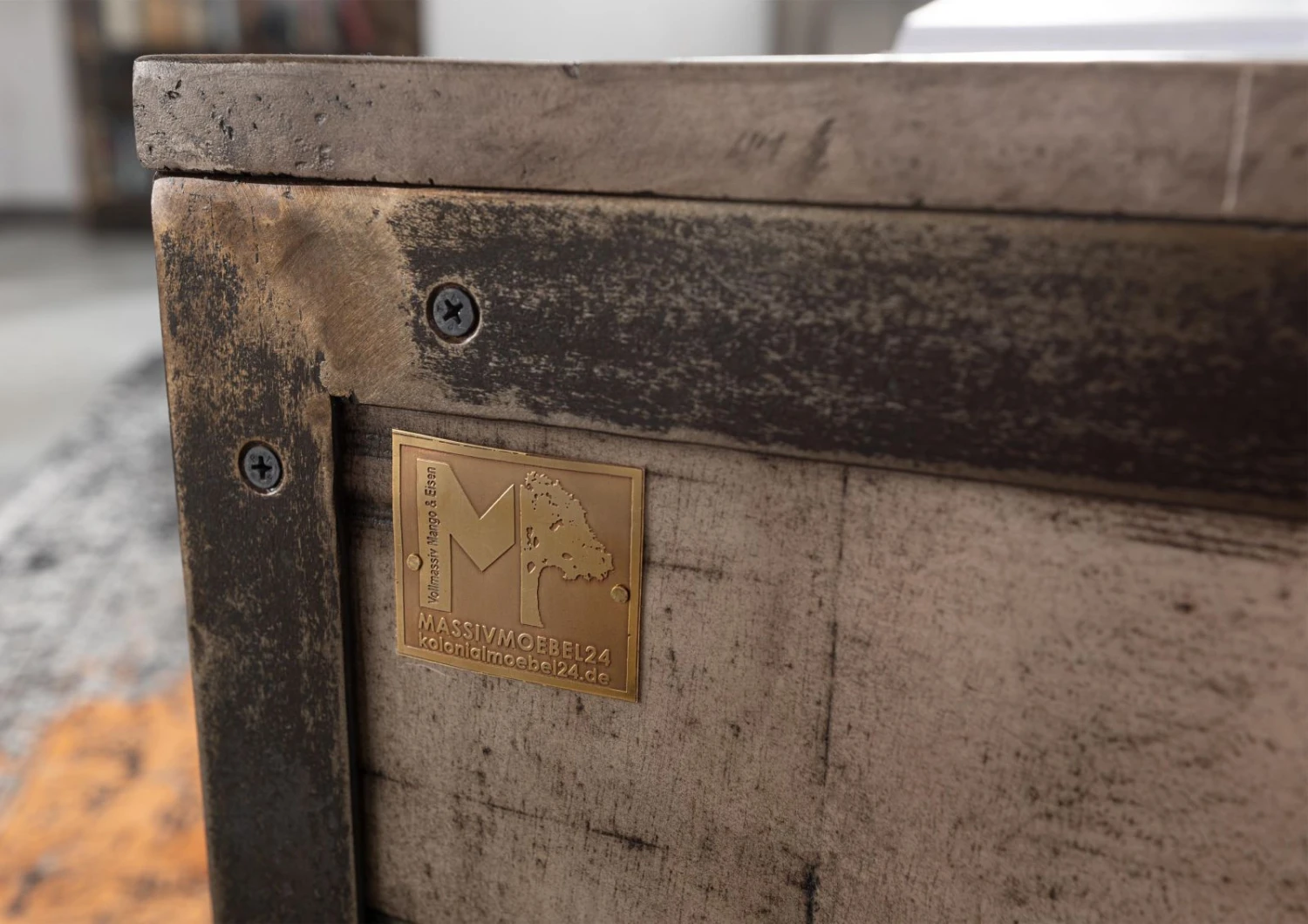 Tavolino Da Salotto In Legno Di Mango 112x61x43 Marrone Laccato HEAVY INDUSTRY #264 6 Tavolino Da Salotto In Legno Di Mango 112x61x43 Marrone Laccato HEAVY INDUSTRY #264 - immagine 4