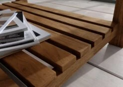 Tavolino Da Salotto In Legno Di Sheesham / Palissandro 120x80x45 Marrone Oliato BUENO #1001 -Massivmoebel24 09 200 679 1001 5