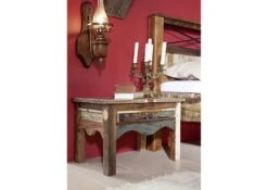 Comodino In Legno Di Legno Riciclato 60x40x40 Multicolore Laccato NATURE OF SPIRIT #44