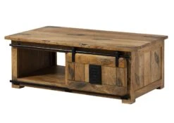 Couchtisch Mango 120x70x45 Natur Lackiert RAILWAY #1007 20 Couchtisch Mango 120x70x45 Natur Lackiert RAILWAY #1007 -Massivmoebel24 09 200 772 0107 09