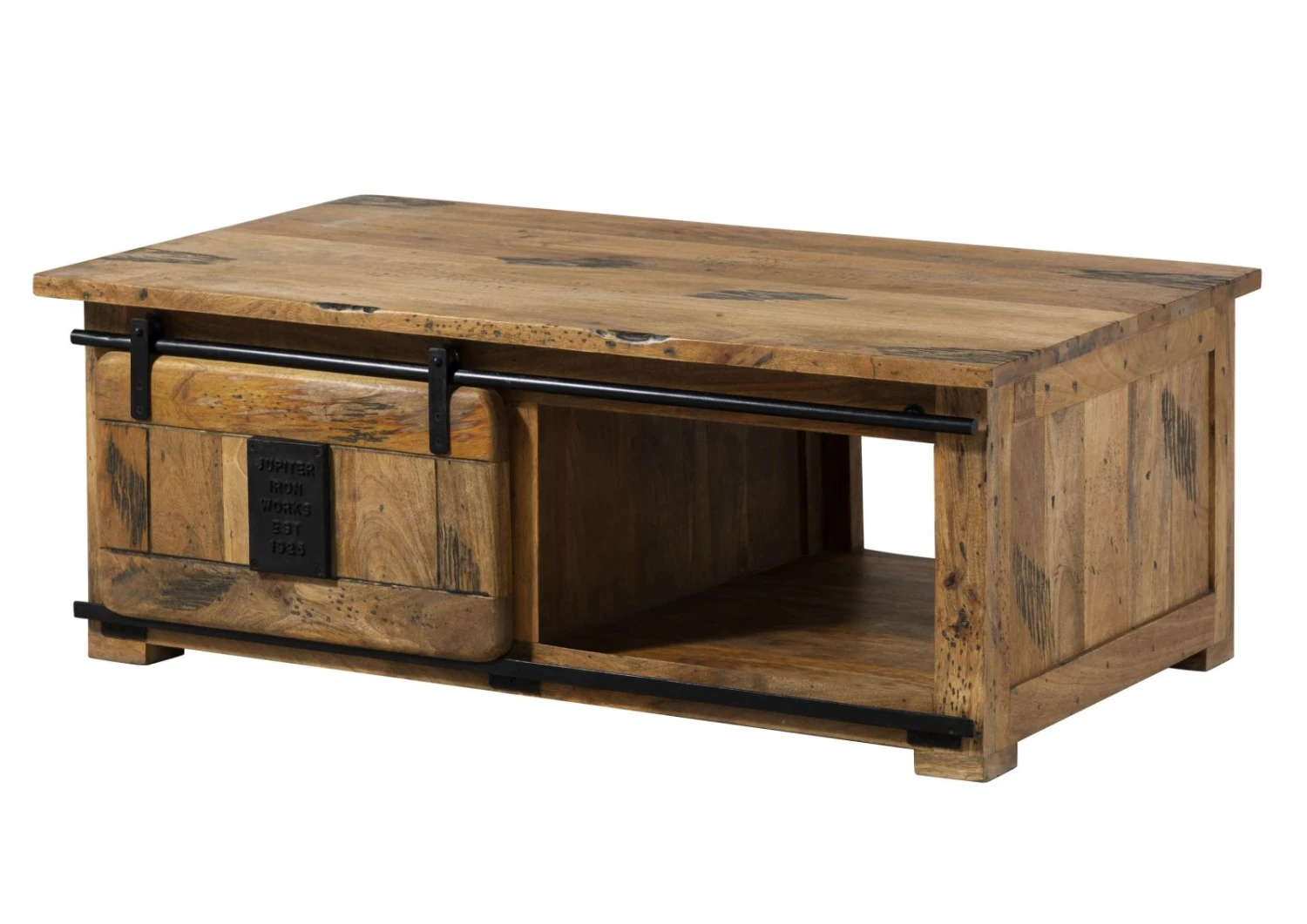 Couchtisch Mango 120x70x45 Natur Lackiert RAILWAY #1007 12 Couchtisch Mango 120x70x45 Natur Lackiert RAILWAY #1007 - immagine 10