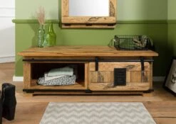 Garderobenbank Mango 120x45x40 Natur Lackiert RAILWAY #1011 14 Garderobenbank Mango 120x45x40 Natur Lackiert RAILWAY #1011 -Massivmoebel24 09 200 772 0111 04