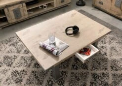 Tavolino Da Salotto In Legno Di Mango 110x80x43 Sbiancato Laccato RAILWAY #305 13 Tavolino Da Salotto In Legno Di Mango 110x80x43 Sbiancato Laccato RAILWAY #305 -Massivmoebel24 09 200 772 2006 4