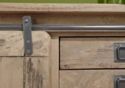 Garderobenbank Mango 120x45x40 Beige Lackiert RAILWAY #3011 -Massivmoebel24 09 200 772 2111 05