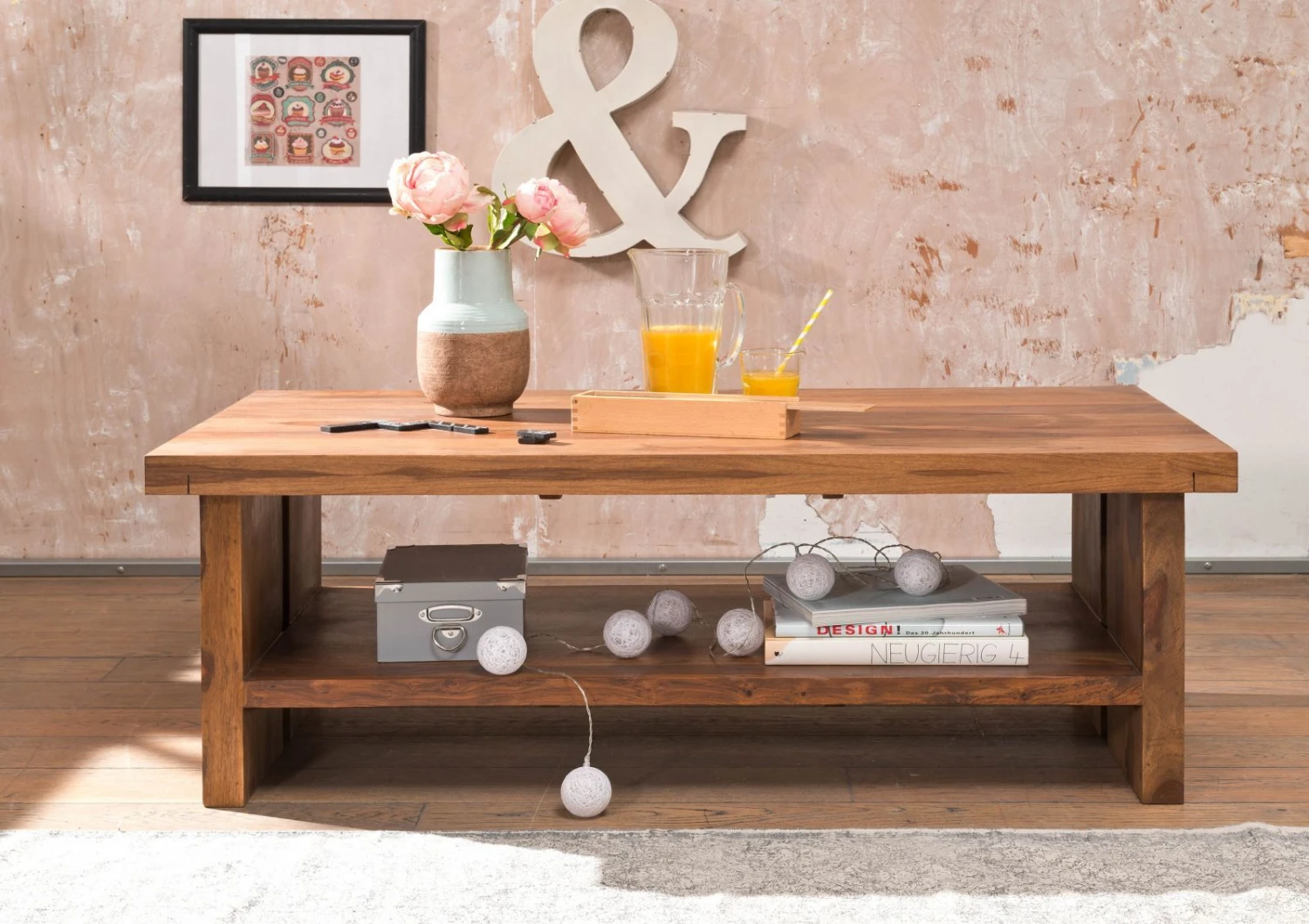 Tavolino Da Salotto In Legno Di Sheesham / Palissandro 130x70x45 Noble Unique Laccato SYDNEY #121 5 Tavolino Da Salotto In Legno Di Sheesham / Palissandro 130x70x45 Noble Unique Laccato SYDNEY #121 - immagine 3